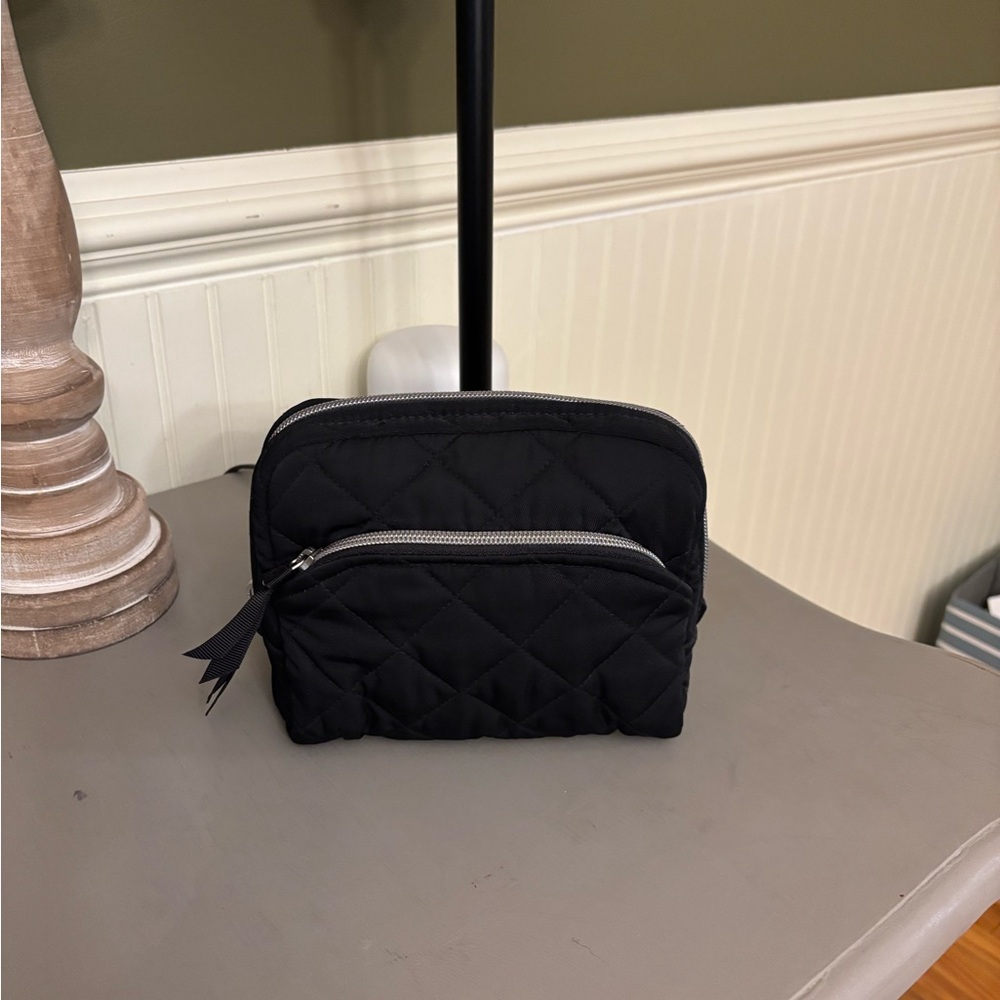 Vera Bradley Black Quilted Pouch